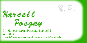 marcell posgay business card